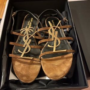 Saint Laurent sandals.